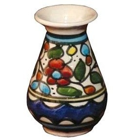 Colorful Floral Ceramic Vase