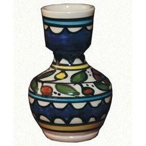 Colorful Floral Ceramic Vase
