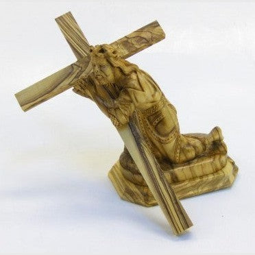 Olive Wood Jesus Carrying The Cross