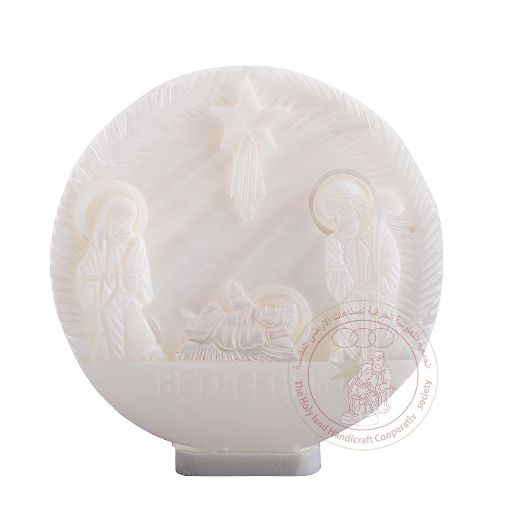 Holy Family Nativity Shell - Mother of Pearl, Abalone