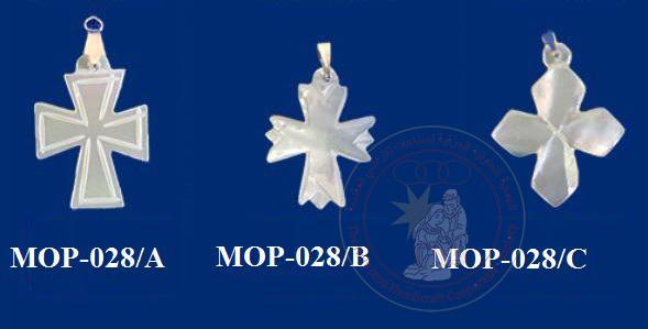 Mother of Pearl Crosses; 3-Piece Selection - Mother of Pearl