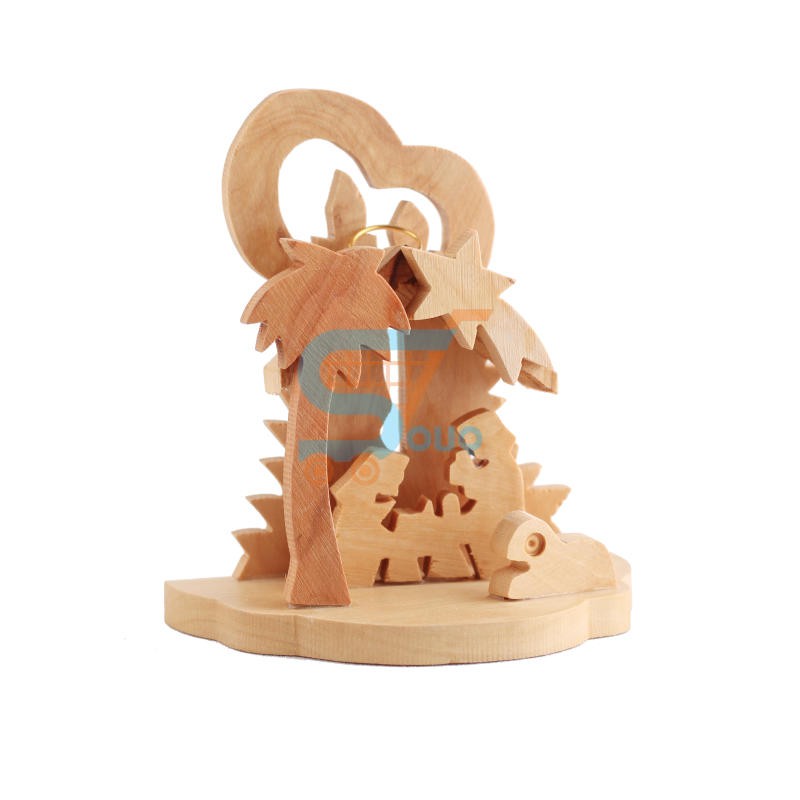 Olive Wood Christmas Tree Nativity