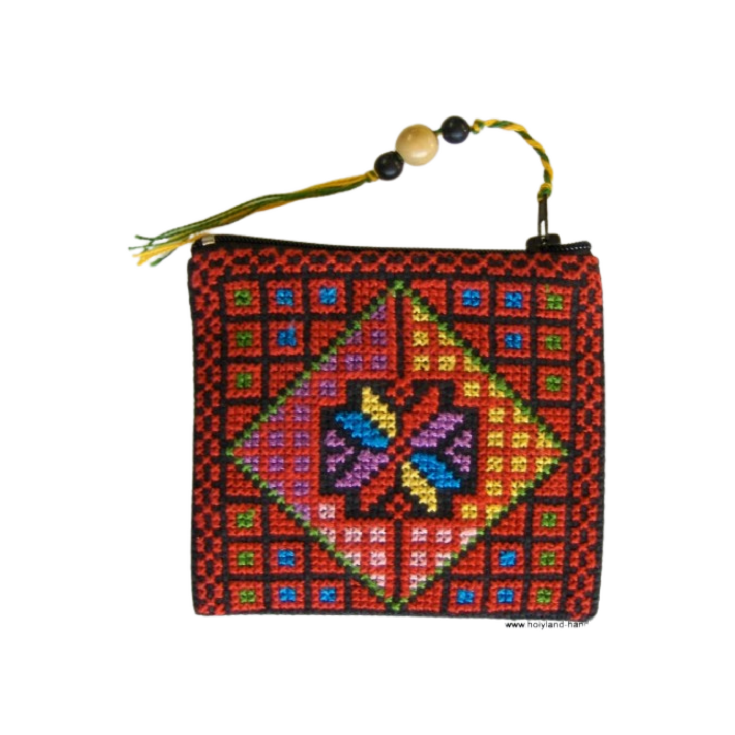 Hand Stitched embroidery Change Purse
