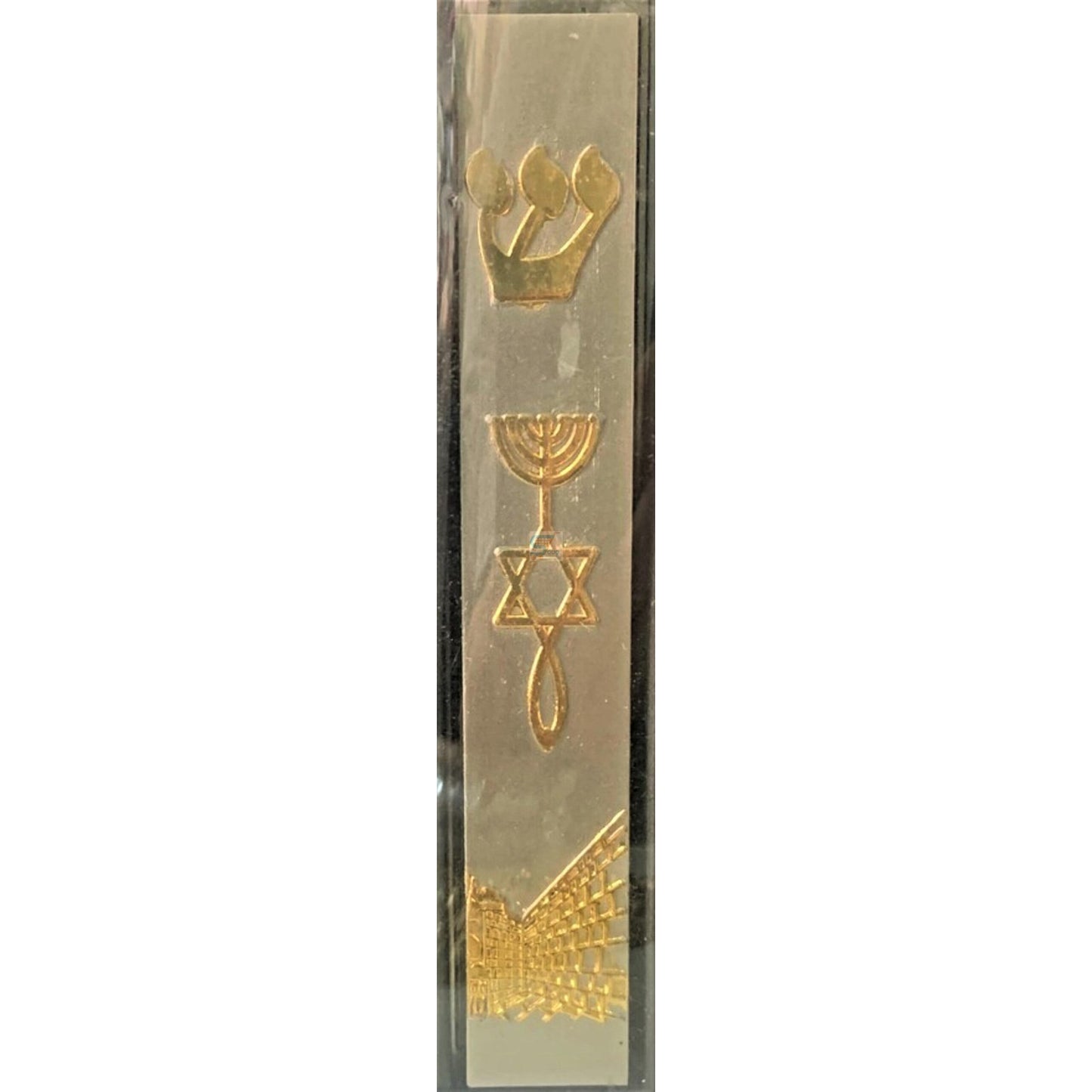 Holy Land Gold Mezuzah