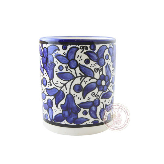 Blue Tulips' Mug Mug - 8 CM, Ceramic