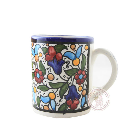 Multi-colored Tulips' Mug - 8 CM, Ceramic