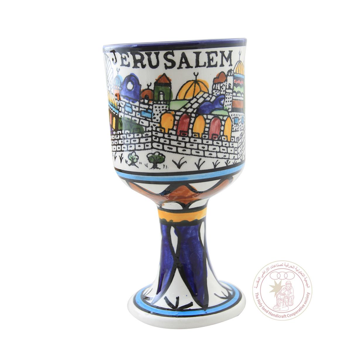 Jerusalem' Chalice - 16 CM, Ceramic
