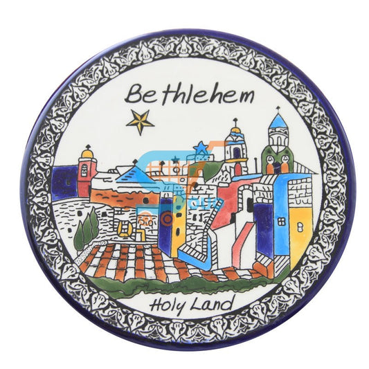 Ceramic Flat Plate Star Old City Of Bethlehem