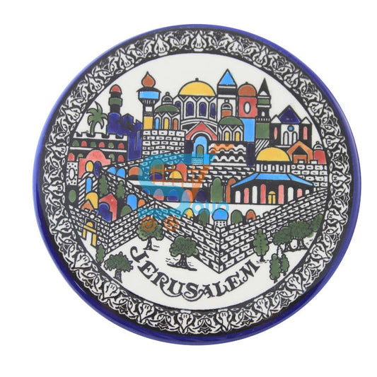 Ceramic Flat Plate Old City Of Jerusalem