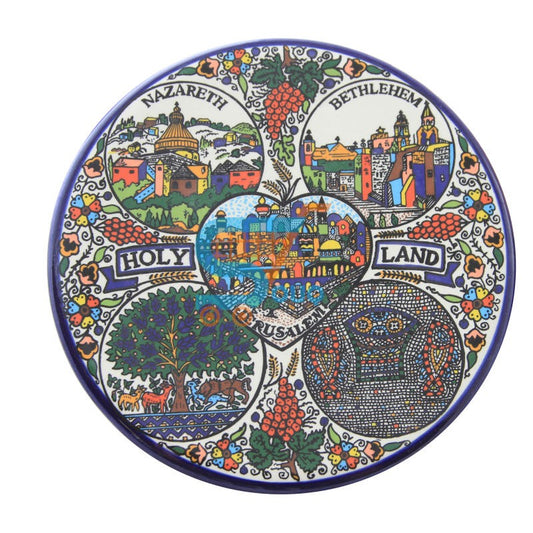 Ceramic Flat Plate Holy Land