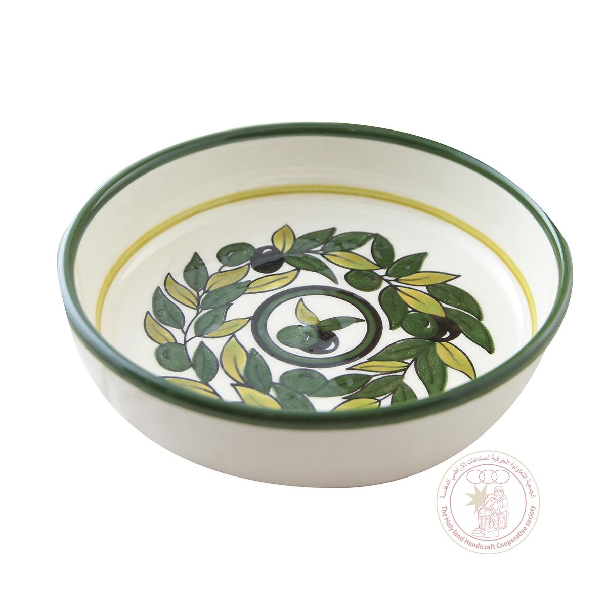 Olive Branch' Bowl - 15 CM, Ceramic