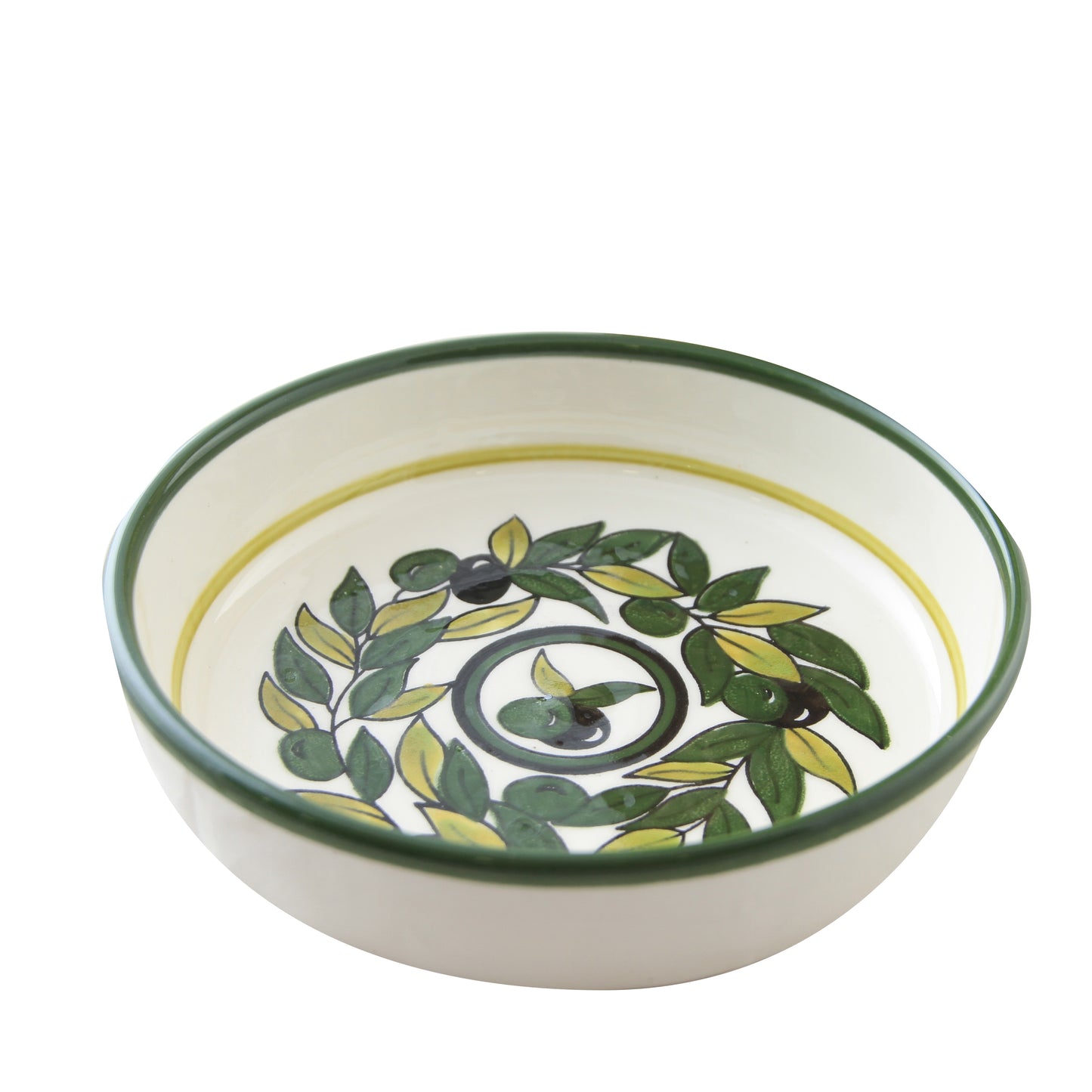 Ceramic Serving Bowl Olives Style