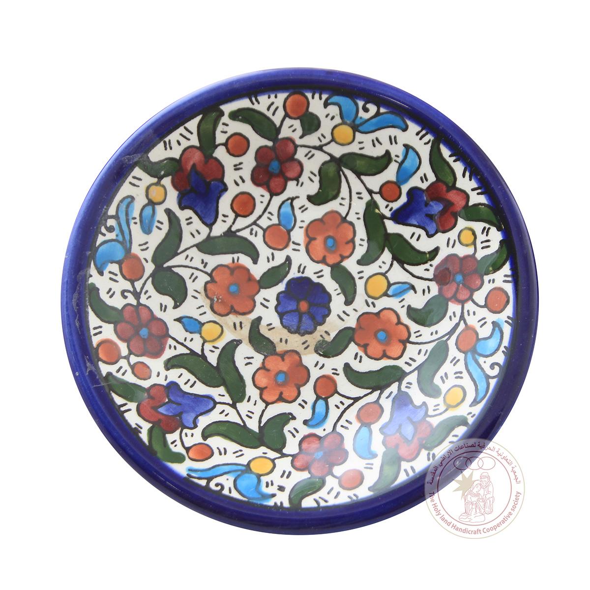 Colored Tulips' Deep Bowl - 18 CM, Ceramic