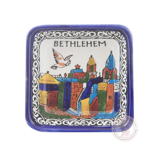 Bethlehem' Square Bowl - 9 CM, Ceramic