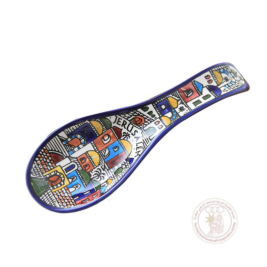 Jerusalem' Spoon Rest - 25 CM, Ceramic