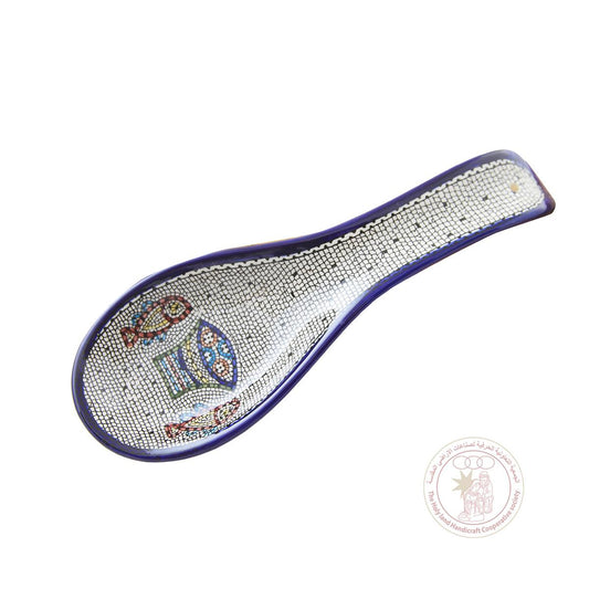 Loaves and Fishes' Spoon Rest - 25 CM, Ceramic