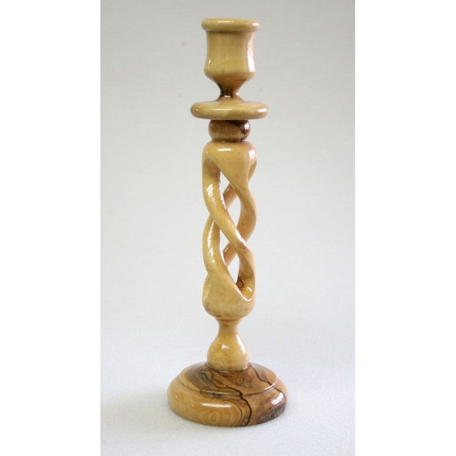 Olive Wood Candle Holder