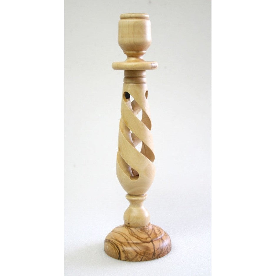 Olive Wood Candle Holder