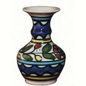 Colorful Floral Ceramic Vase