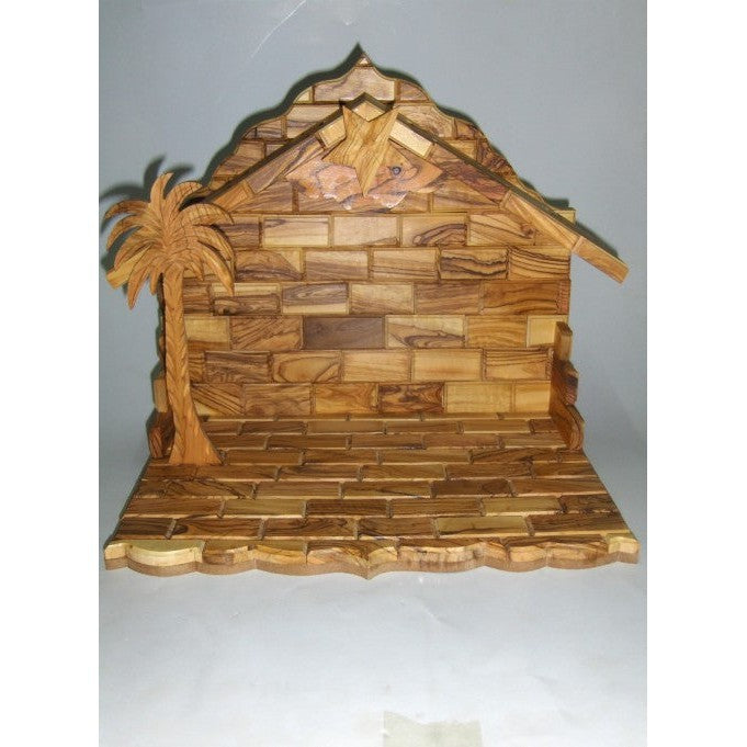 Music Box Nativity Stable With Large Star