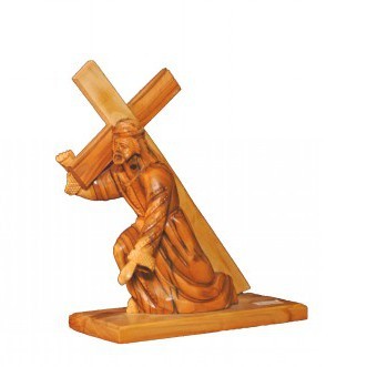 Olive Wood Jesus Carrying The Cross