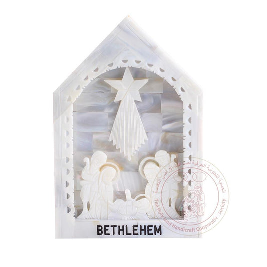 Holy Family Nativity Display - Mother of Pearl