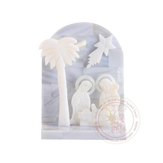 Holy Family Nativity Shell - Mother of Pearl