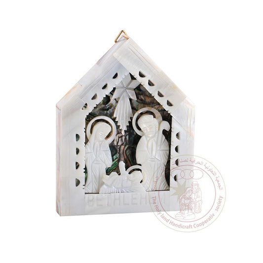 Holy Family Wall Hanging - Mother of Pearl