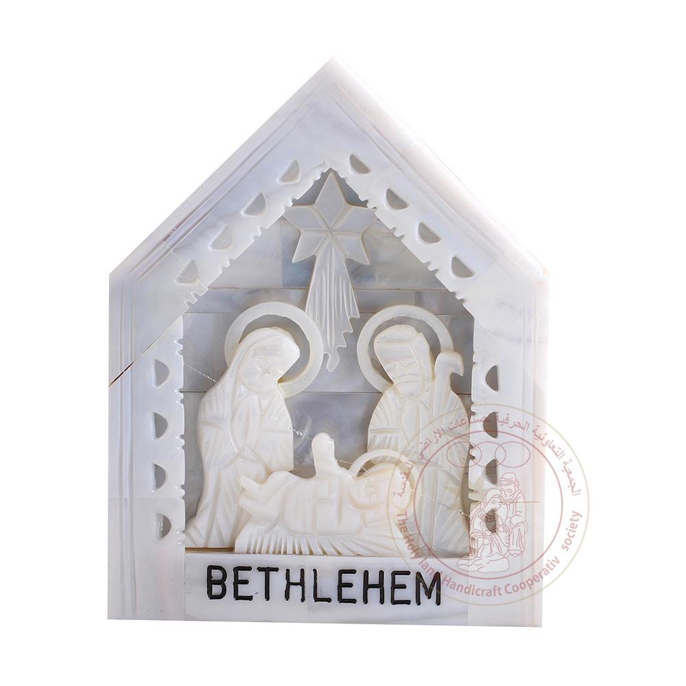 Holy Family Wall Hanging - Mother of Pearl