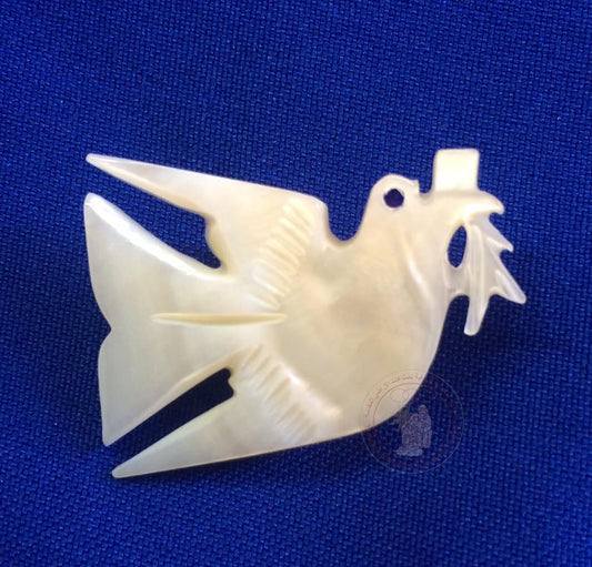 Dove of Peace Brooch - Mother of Pearl