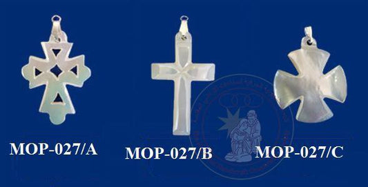 Mother of Pearl Crosses; 3-Piece Selection - Mother of Pearl