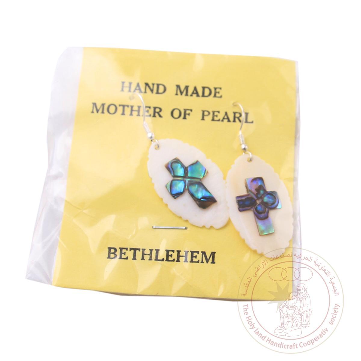 Heart Earrings - Mother of Pearl & Abalone