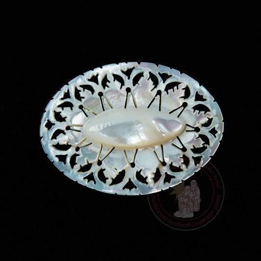 Oval' Brooch - Mother of Pearl