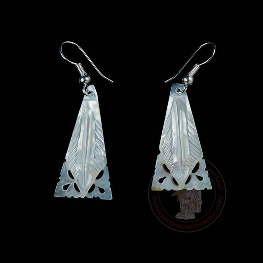 Leaf' Earrings - Mother of Pearl