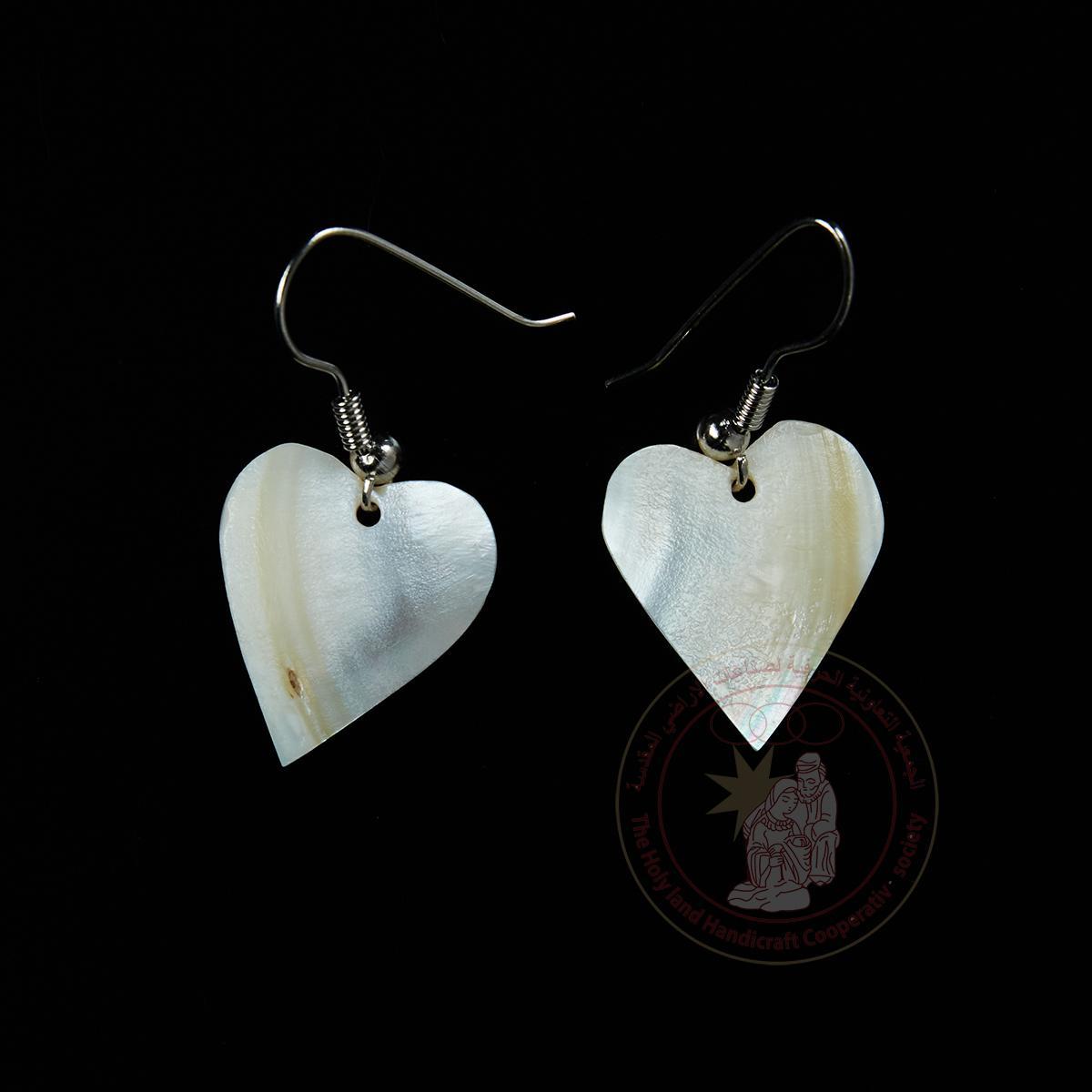 Hearts' Earrings - Mother of Pearl