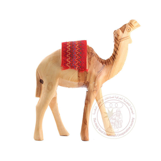 Camel Figurine - Olive Wood