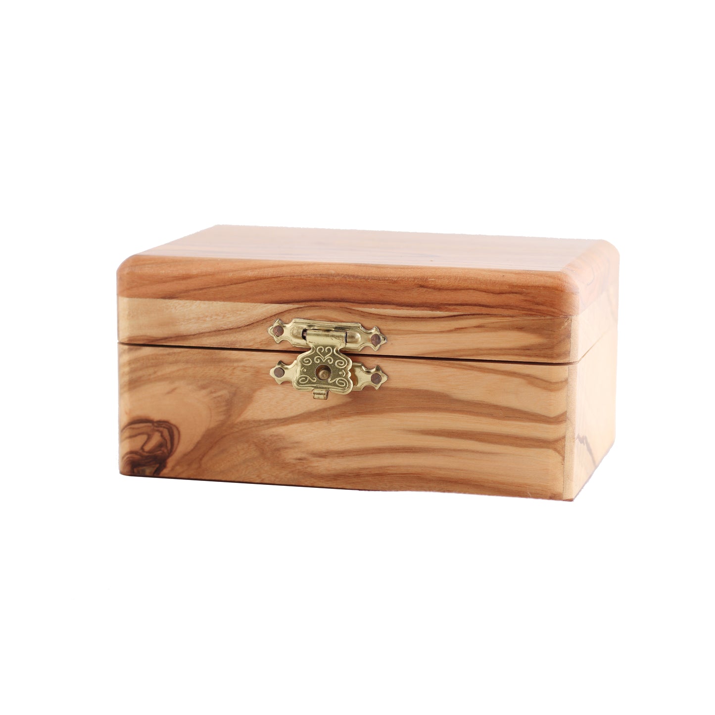 Olive wood jewelry box plain