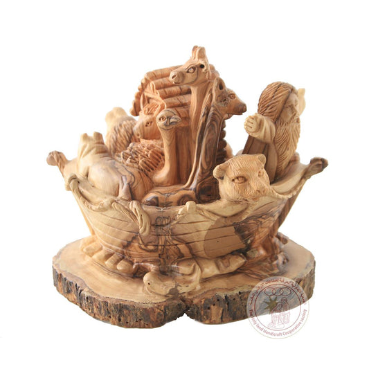 Noah's Ark - Carved Olive Wood Statue