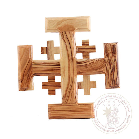 Jerusalem Cross - Olive Wood, Wall Hanging