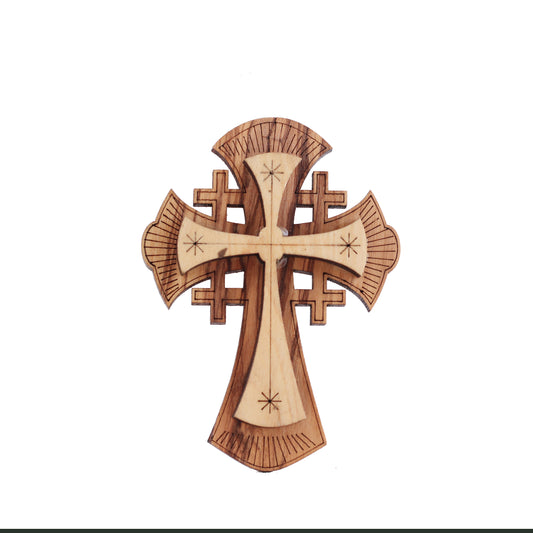 Jerusalem Orthodox Cross w/ Magnet