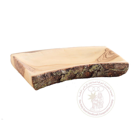 Rectangular Serving Plate w/Curve - Olive Wood