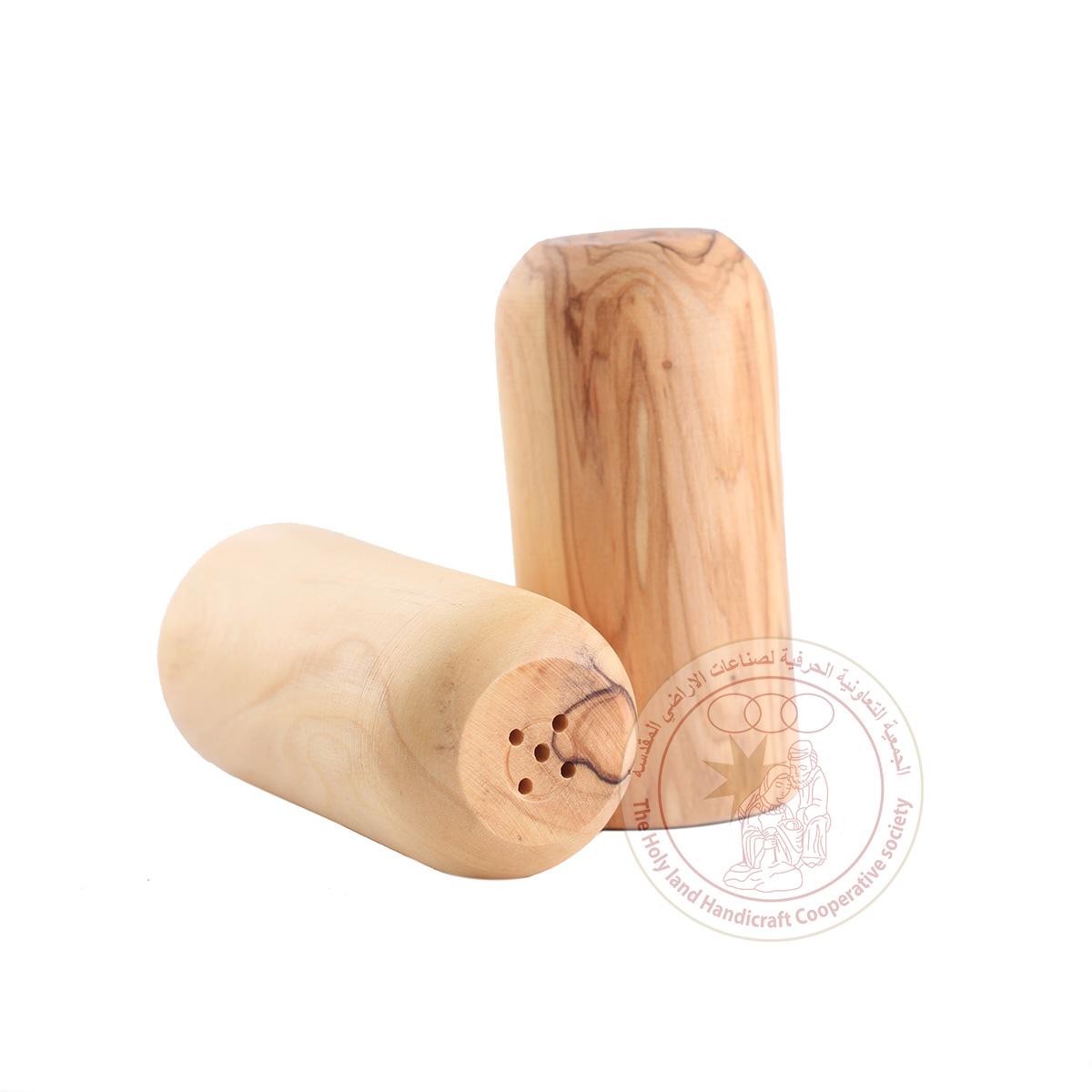 Salt and Pepper Shakers - Olive Wood, 2-Piece Set