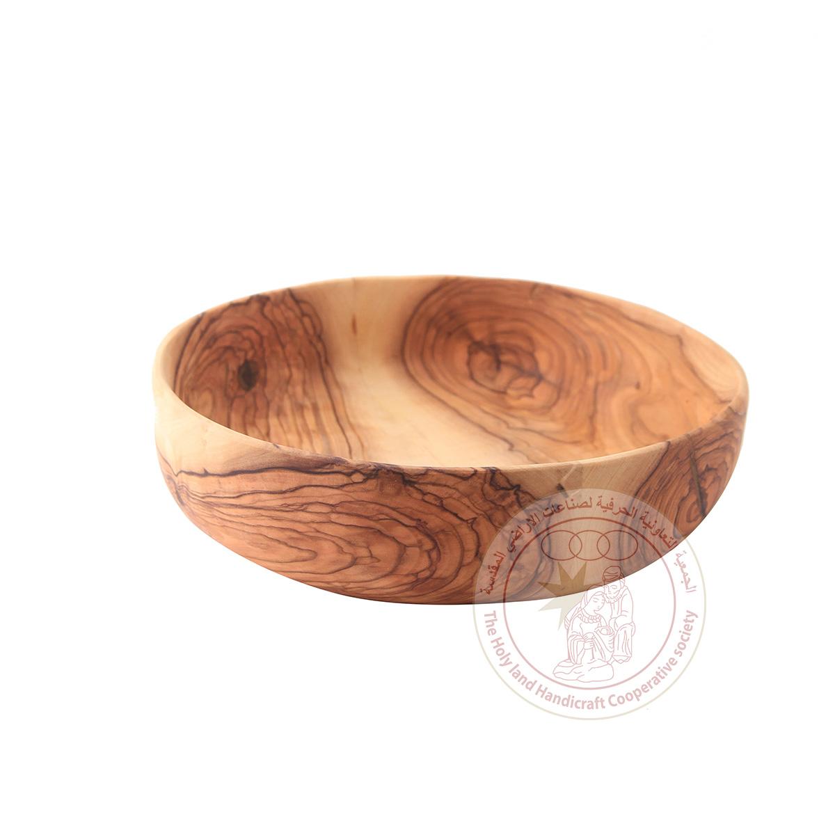 Round-Shaped Deep Bowl - Olive Wood