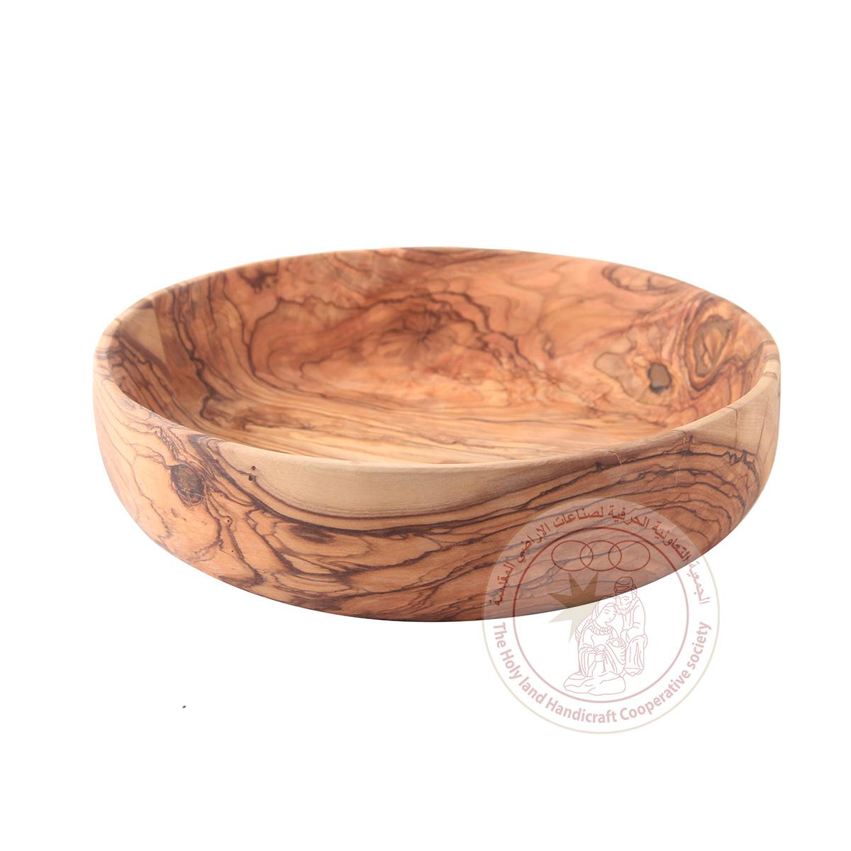 Round-Shaped Deep Bowl - Olive Wood