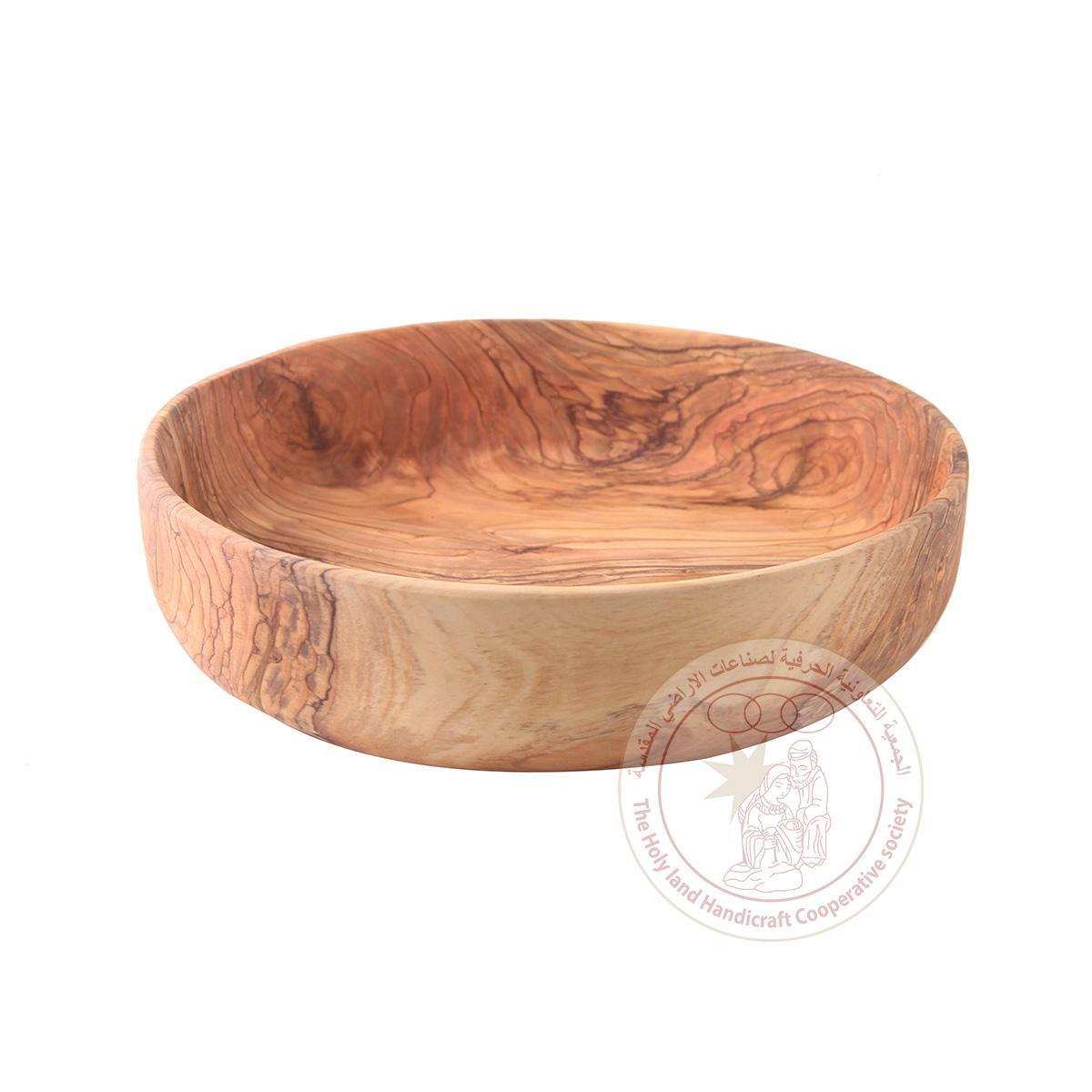 Round-Shaped Deep Bowl - Olive Wood