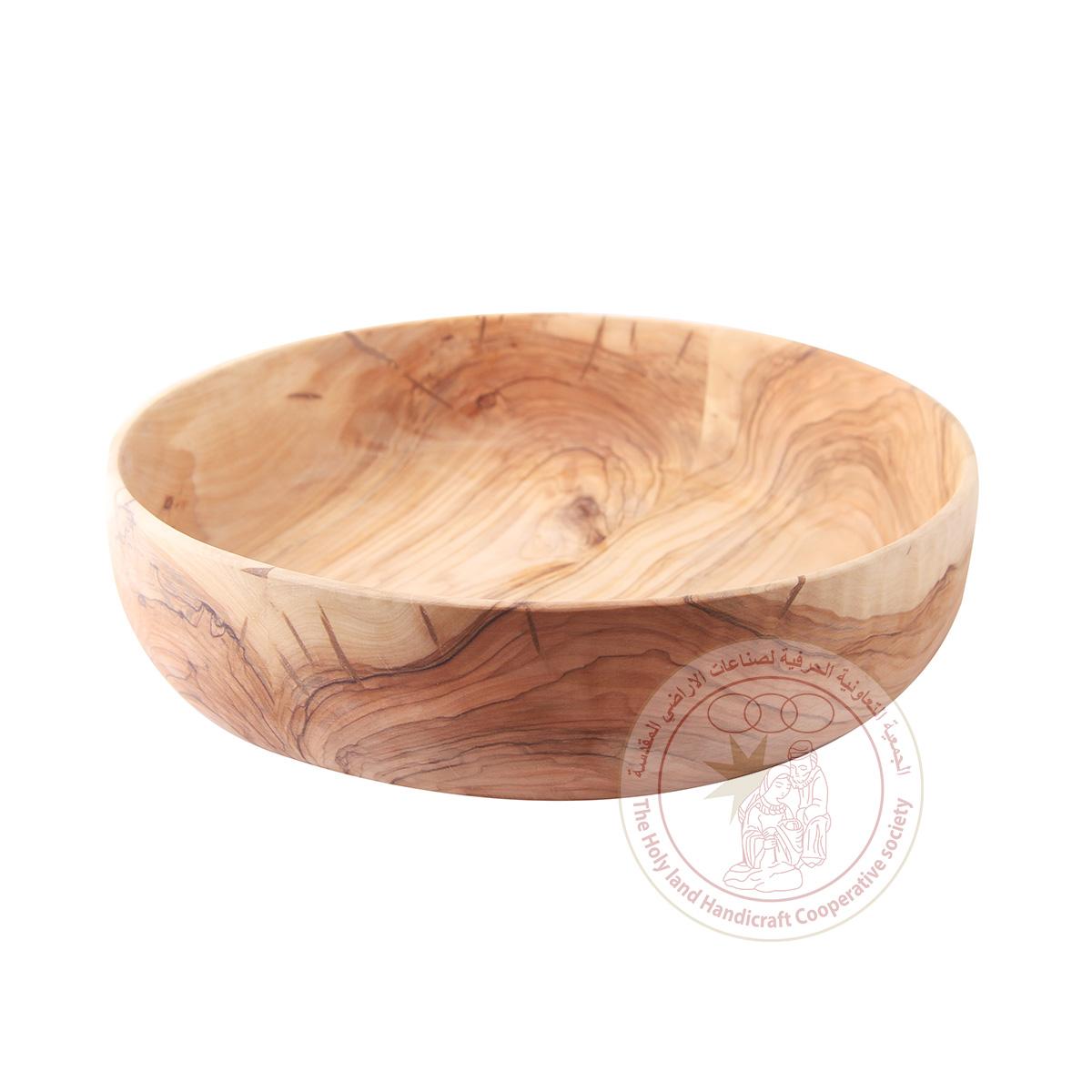 Round-Shaped Deep Bowl - Olive Wood