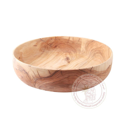 Round-Shaped Deep Bowl - Olive Wood