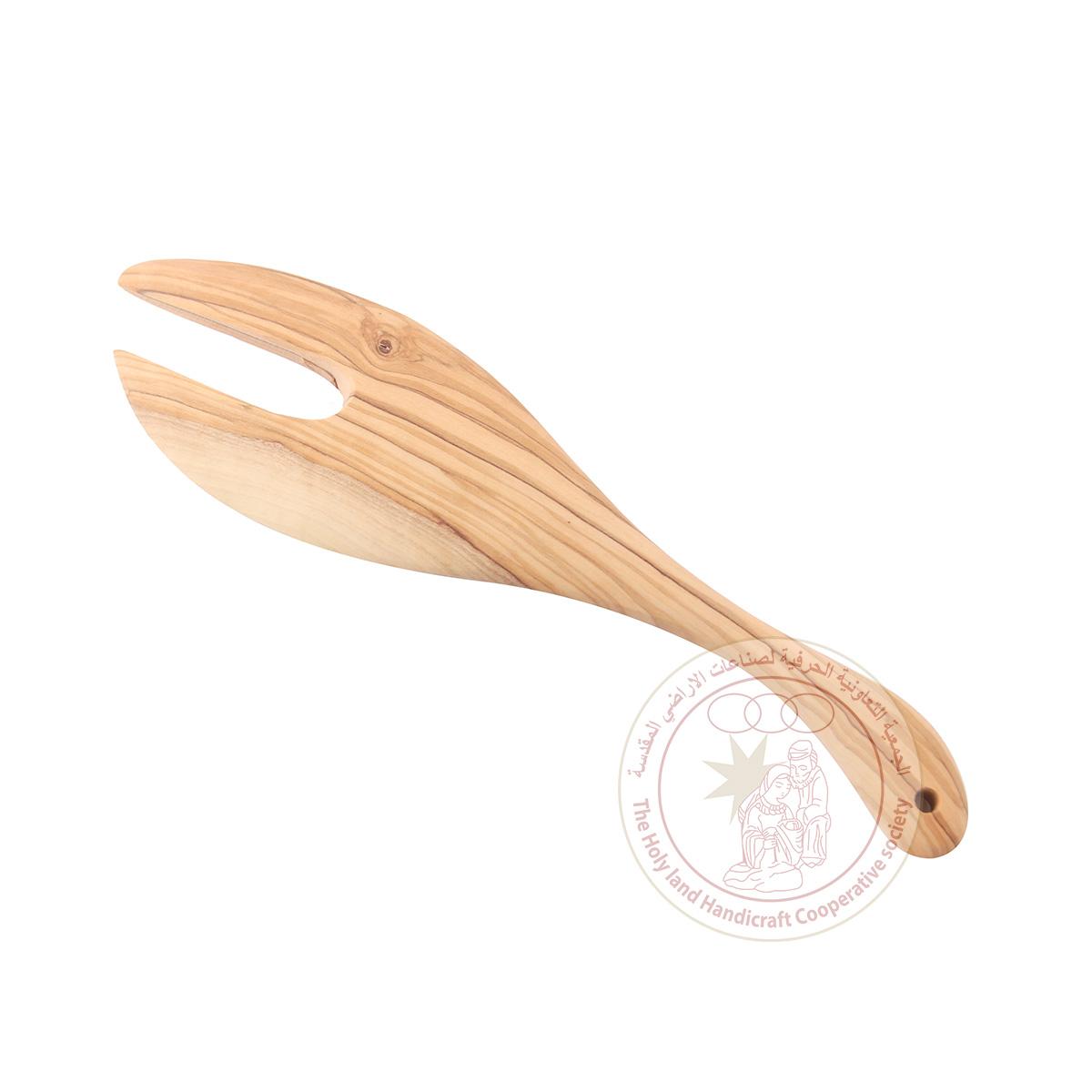 Two-Pronged Spatula - Olive Wood