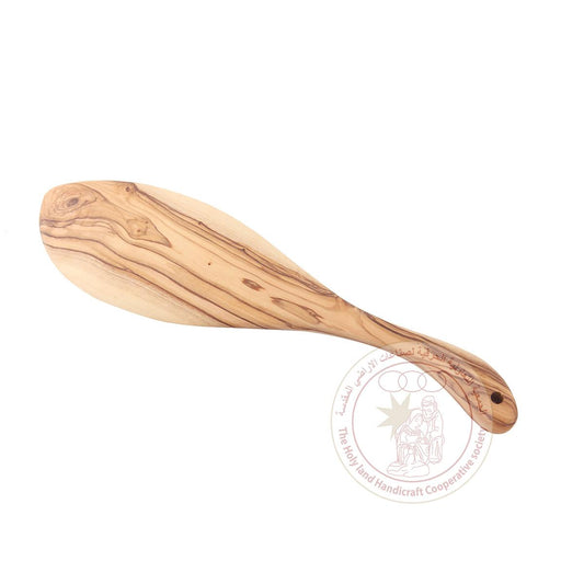 Curved Hand Spatula - Olive Wood