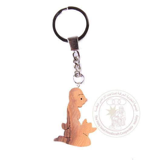 Olive Wood Keychain Horoscope "Vigro"